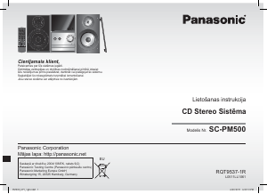 Rokasgrāmata Panasonic SC-PM500 Mūzikas centrs