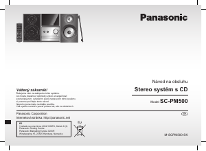 Návod Panasonic SC-PM500EP Stereo súprava