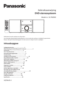 Handleiding Panasonic SC-PM50D Stereoset
