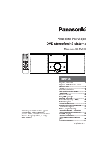 Vadovas Panasonic SC-PM50D Stereofoninis rinkinys
