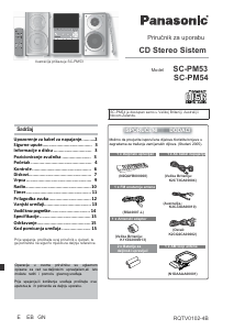 Priručnik Panasonic SC-PM54 Stereo komplet