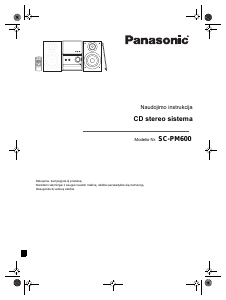 Vadovas Panasonic SC-PM600 Stereofoninis rinkinys