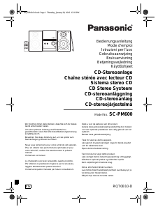 Bruksanvisning Panasonic SC-PM600EG Stereoanläggning
