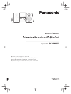 Használati útmutató Panasonic SC-PM602 Sztereóberendezés