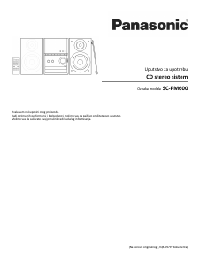 Priručnik Panasonic SC-PM602 Stereo komplet