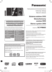 Manual de uso Panasonic SC-PM86D Set de estéreo