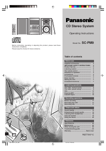 Handleiding Panasonic SC-PM9 Stereoset
