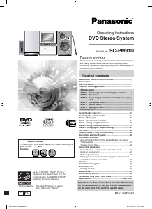 Manual Panasonic SC-PM91D Stereo-set