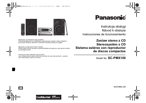 Manual de uso Panasonic SC-PMX100EG Set de estéreo