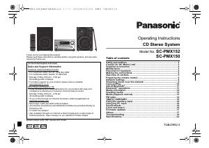 Manual Panasonic SC-PMX150 Stereo-set
