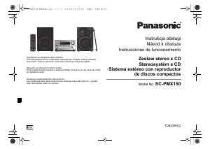Manual de uso Panasonic SC-PMX150 Set de estéreo