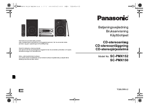 Käyttöohje Panasonic SC-PMX150EG Stereosetti