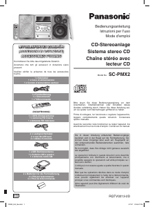 Manuale Panasonic SC-PMX2 Stereo set