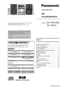 Kasutusjuhend Panasonic SC-PMX3 Stereokomplekt