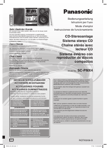 Manual de uso Panasonic SC-PMX4 Set de estéreo