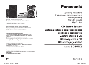 Manual de uso Panasonic SC-PMX5 Set de estéreo