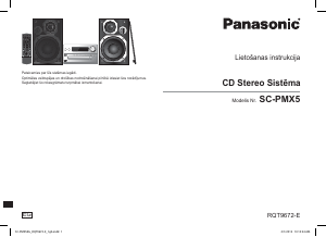 Rokasgrāmata Panasonic SC-PMX5 Mūzikas centrs
