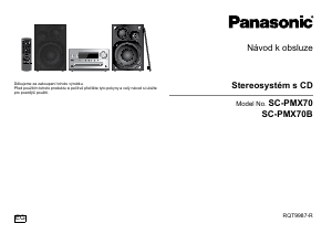 Manuál Panasonic SC-PMX70B Stereo souprava