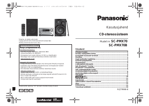 Kasutusjuhend Panasonic SC-PMX70B Stereokomplekt