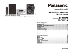 Használati útmutató Panasonic SC-PMX70B Sztereóberendezés