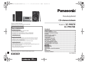 Kasutusjuhend Panasonic SC-PMX70BEG Stereokomplekt