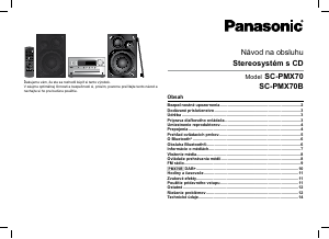 Návod Panasonic SC-PMX70BEG Stereo súprava
