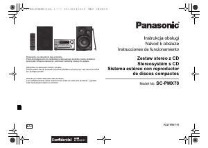 Manuál Panasonic SC-PMX70EG Stereo souprava