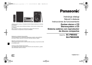 Manual de uso Panasonic SC-PMX80 Set de estéreo