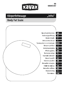 Handleiding Xavax Infra Weegschaal