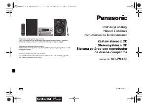 Manuál Panasonic SC-PMX80EG Stereo souprava