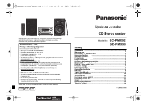 Priručnik Panasonic SC-PMX92 Stereo komplet