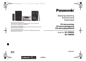 Bruksanvisning Panasonic SC-PMX92EG Stereoanläggning