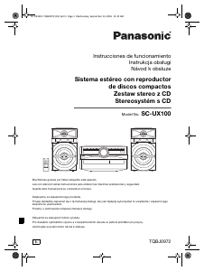 Rokasgrāmata Panasonic SC-UX100 Mūzikas centrs