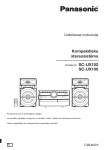 Rokasgrāmata Panasonic SC-UX100 Mūzikas centrs