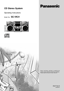 Hướng dẫn sử dụng Panasonic SC-VK31 Bộ âm thanh nổi