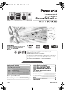 Manual de uso Panasonic SC-VK650 Set de estéreo