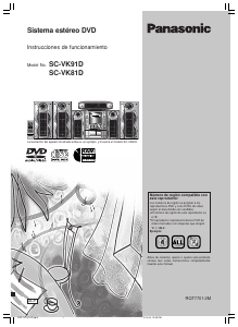 Manual de uso Panasonic SC-VK81D Set de estéreo