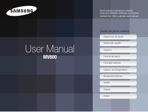 Manual Samsung MV800 Cameră digitală