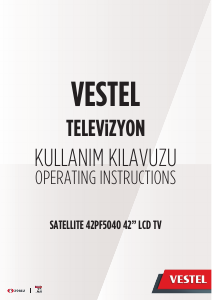 Kullanım kılavuzu Vestel 42PF5040 LCD televizyon