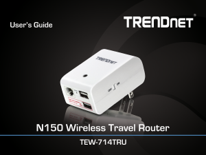 Handleiding TRENDnet TEW-714TRU Router