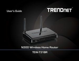 Manual TRENDnet TEW-731BR Router