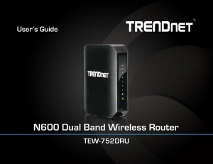 Handleiding TRENDnet TEW-752DRU Router