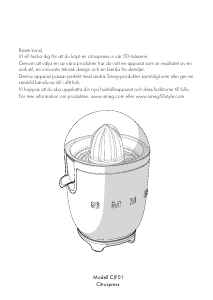 Bruksanvisning Smeg CJF01PGEU Citruspress