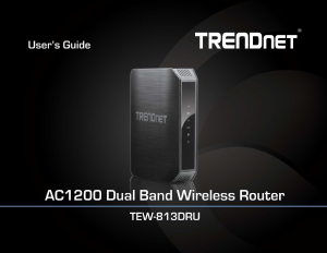 Manual TRENDnet TEW-813DRU Router