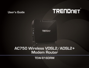 Manual TRENDnet TEW-816DRM Router
