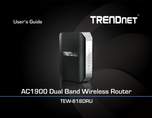 Handleiding TRENDnet TEW-818DRU Router