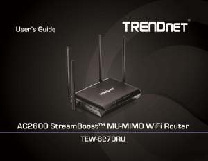 Manual TRENDnet TEW-827DRU Router