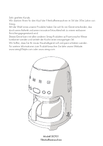 Bedienungsanleitung Smeg DCF01BLEU Kaffeemaschine