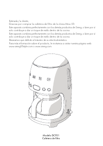 Manual de uso Smeg DCF01BLEU Máquina de café