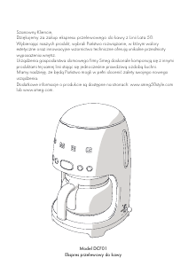 Instrukcja Smeg DCF01BLEU Ekspres do kawy